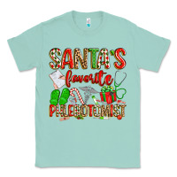 Seafoam Santa's Favorite Phlebotomist Classic Tee - texasbilliewilder