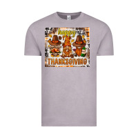 Vintage Zinc Happy Thanksgiving gnomes Vintage Tee - NancyCooperArtShop