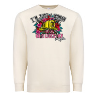Sandshell im just a woman who loves her firefighter Premium Sweatshirt - SublimationCraftShop