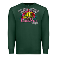 Sports Green im just a woman who loves her firefighter Premium Sweatshirt - SublimationCraftShop
