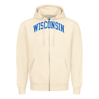 Sandshell wisconsin blue Zipper Hoodie - lanVoArt