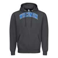 Smoke wisconsin blue Zipper Hoodie - lanVoArt