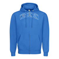 True Royal wisconsin blue Zipper Hoodie - lanVoArt