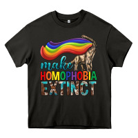 Asphalt Lgbtq Make Homophobia Extinct Heavy Core Tee - BundleAndBundleShop