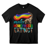 Black Lgbtq Make Homophobia Extinct Heavy Core Tee - BundleAndBundleShop