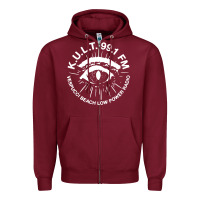 Burgundy kult radio fm gta Zipper Hoodie - lanVoArt
