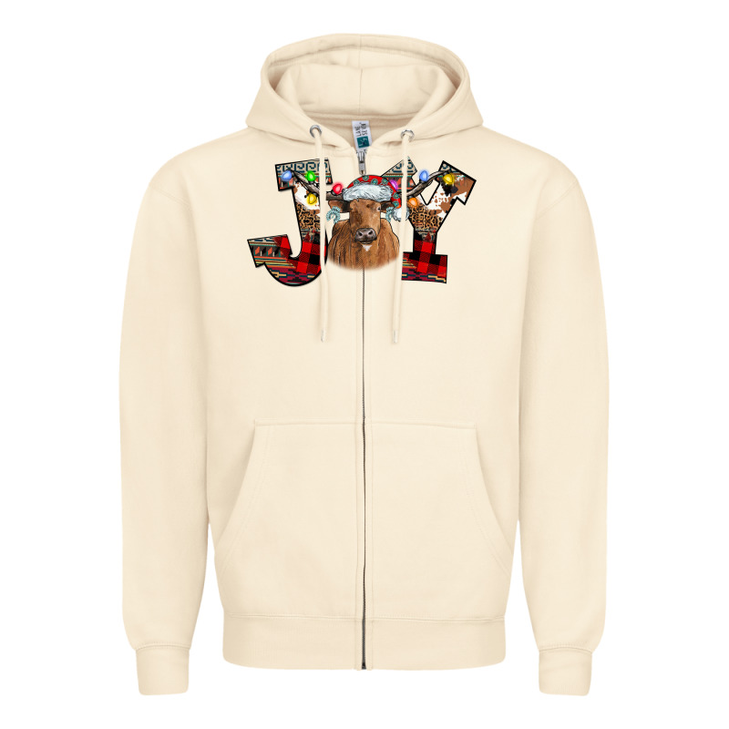 Joy Longhorn Zipper Hoodie by CowhideDigitalArt | Teevron