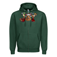Sports Green Joy Longhorn Zipper Hoodie - CowhideDigitalArt