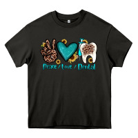 Asphalt peace love dental Heavy Core Tee - JahusDesignShop