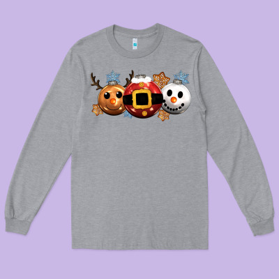 Christmas Long Sleeve Tee Designed By Cowgirlartshop
