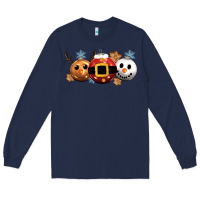 Navy christmas Long Sleeve Tee - CowGirlArtShop