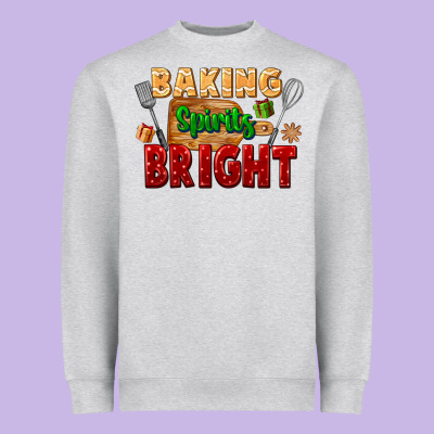 Baking Spirits Bright Heavyweight Sweatshirt Designed By Fadigitalartstudio