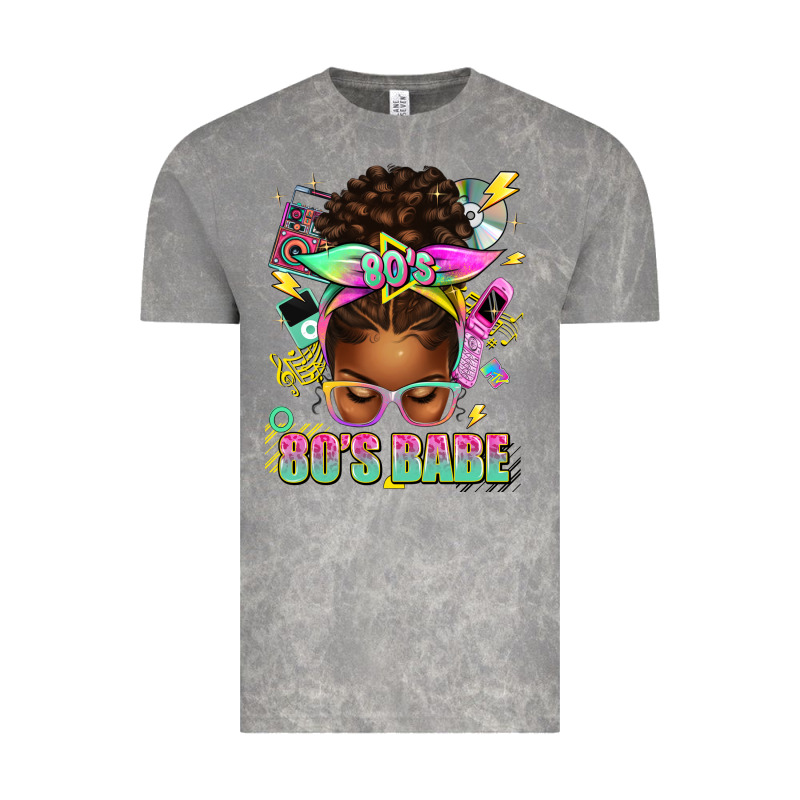 80's Babe Afro Messy Bun Vintage Tee by texasbilliewilder | Teevron
