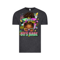Vintage Black 80's babe afro messy bun Vintage Tee - texasbilliewilder