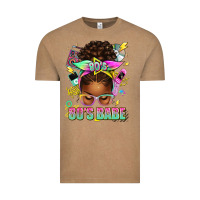 Vintage Coffee 80's babe afro messy bun Vintage Tee - texasbilliewilder