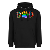 Black dad lgbt Heavyweight Hoodie - CowhideDigitalArt