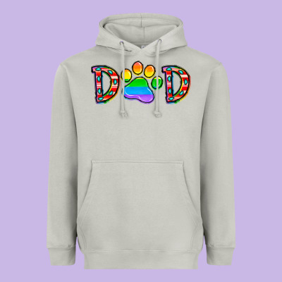 Dad Lgbt Heavyweight Hoodie Designed By Cowhidedigitalart