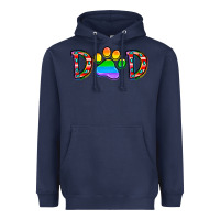 Navy dad lgbt Heavyweight Hoodie - CowhideDigitalArt