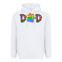 White dad lgbt Heavyweight Hoodie - CowhideDigitalArt