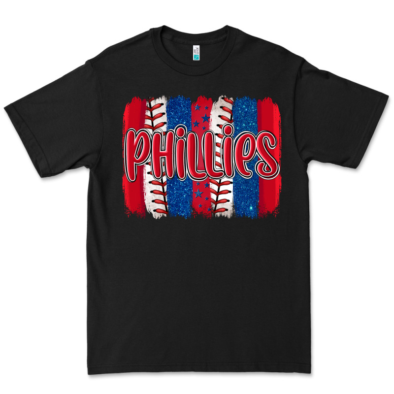 Phillies Baseball Team Spirit Brushstrokes Premium Tee by Artiststas | Teevron