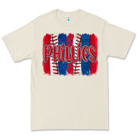 Bone phillies baseball team spirit brushstrokes Premium Tee - Artiststas