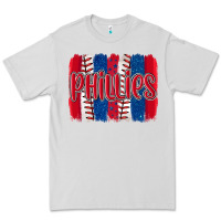 Dove Grey phillies baseball team spirit brushstrokes Premium Tee - Artiststas