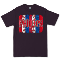 Plum phillies baseball team spirit brushstrokes Premium Tee - Artiststas