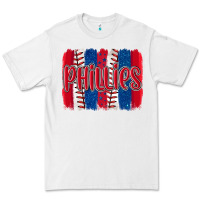 White phillies baseball team spirit brushstrokes Premium Tee - Artiststas