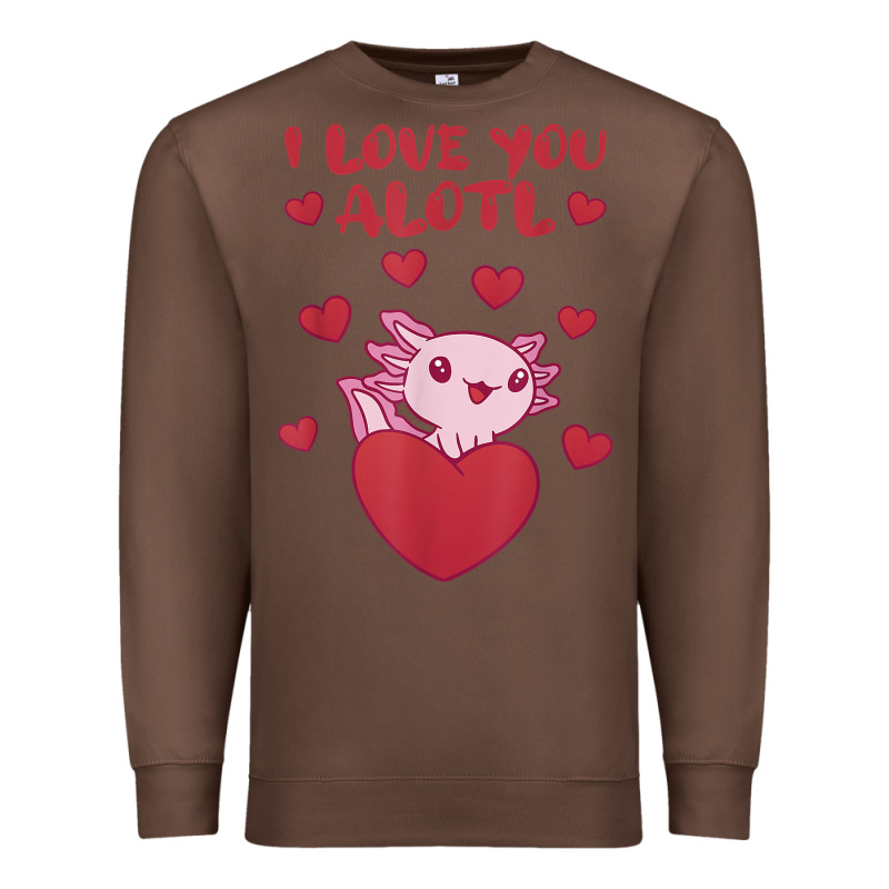 I Love You Alotl Aolotl Valentine's Day Heart Aolotl Lover Premium Sweatshirt by lanVoArt | Teevron