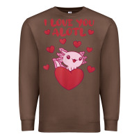 Chestnut i love you alotl aolotl valentine's day heart aolotl lover Premium Sweatshirt - lanVoArt