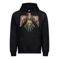 Foreset Green thunderbird leopard leather Urban Hoodie - BarkalooDesign