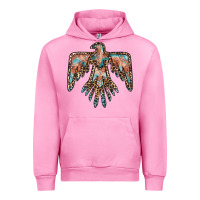 Fuchsia Pink thunderbird leopard leather Urban Hoodie - BarkalooDesign