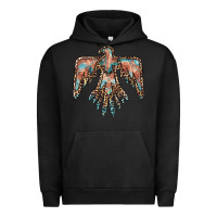 Pigment Black thunderbird leopard leather Urban Hoodie - BarkalooDesign