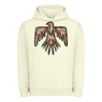 Pigment Pistachio thunderbird leopard leather Urban Hoodie - BarkalooDesign