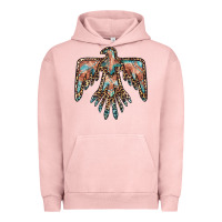 Pigment Salmon thunderbird leopard leather Urban Hoodie - BarkalooDesign