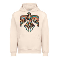 Sandshell thunderbird leopard leather Urban Hoodie - BarkalooDesign