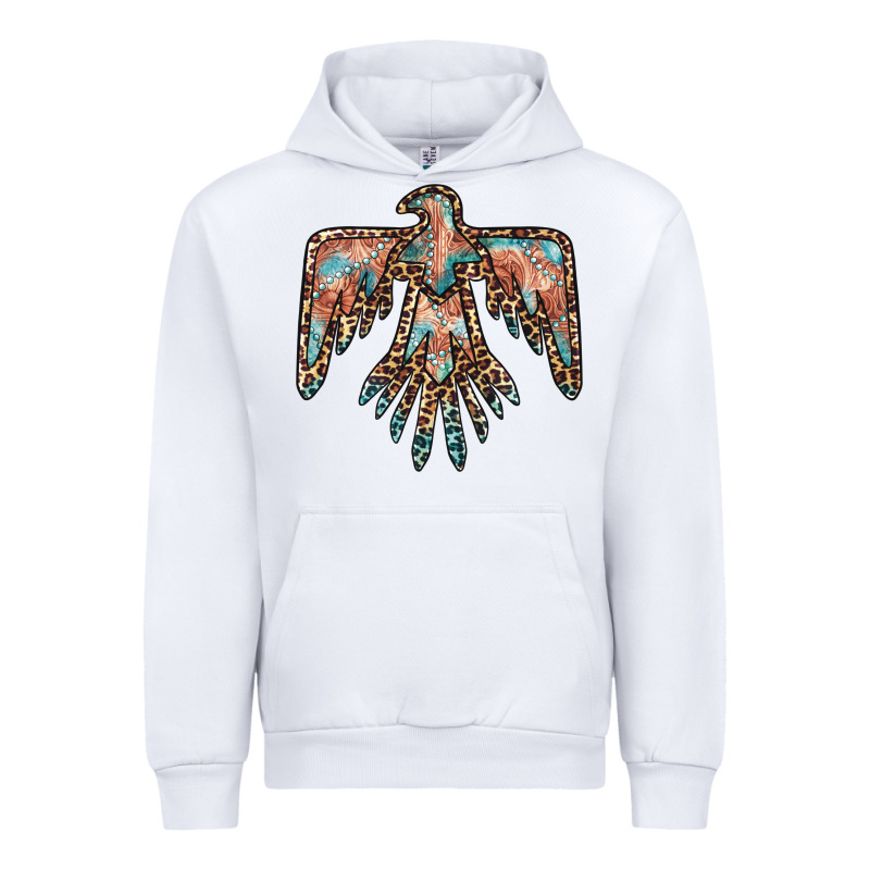 Thunderbird Leopard Leather Urban Hoodie by BarkalooDesign | Teevron
