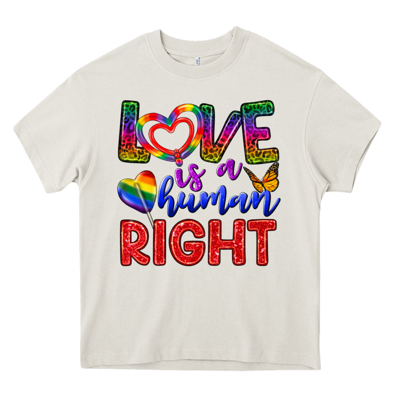 Love İs A Human Right Heavy Core Tee by BundleAndBundleShop | Teevron