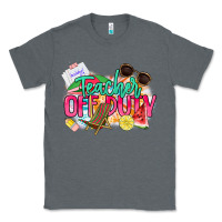Charcoal Heather teacher off duty Classic Tee - NancyCooperArtShop