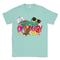 Seafoam teacher off duty Classic Tee - NancyCooperArtShop