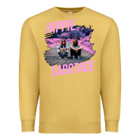 Antique Gold hippie sabotage aesthetic style photo with text Premium Sweatshirt - lanVoArt