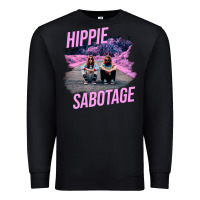 Black hippie sabotage aesthetic style photo with text Premium Sweatshirt - lanVoArt