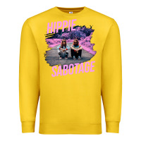 Lemon hippie sabotage aesthetic style photo with text Premium Sweatshirt - lanVoArt