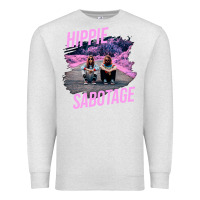 Oatmeal Heather hippie sabotage aesthetic style photo with text Premium Sweatshirt - lanVoArt
