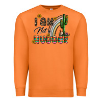 Carrot i am not a hugger Premium Sweatshirt - CowhideDigitalArt