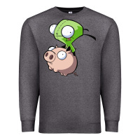 Charcoal Heather invader zim Premium Sweatshirt - lanVoArt