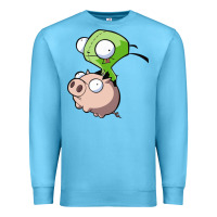 Ocean Blue invader zim Premium Sweatshirt - lanVoArt