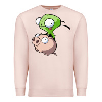 Pale Pink invader zim Premium Sweatshirt - lanVoArt