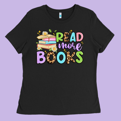 Read More Books Ladies Tee Designed By Artiststas