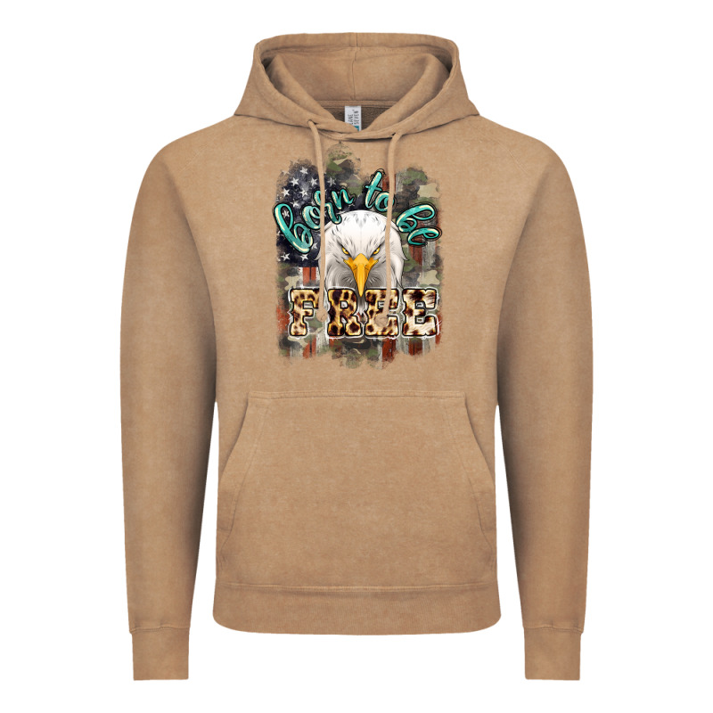 Born To Be Free 4th Of July Vintage Hoodie by HowdyJamesFarm | Teevron